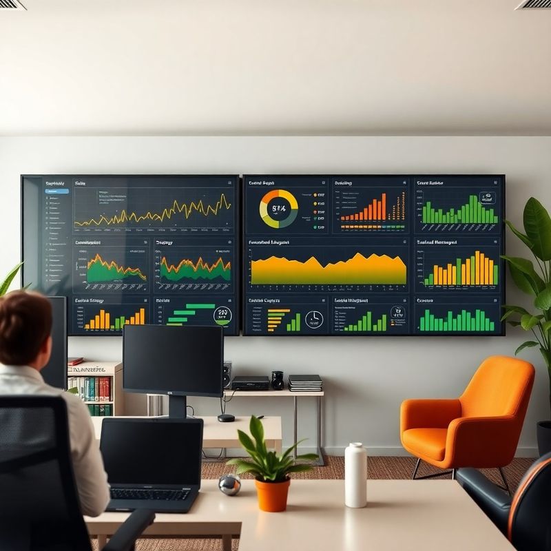 Multi-monitor trading dashboard overview